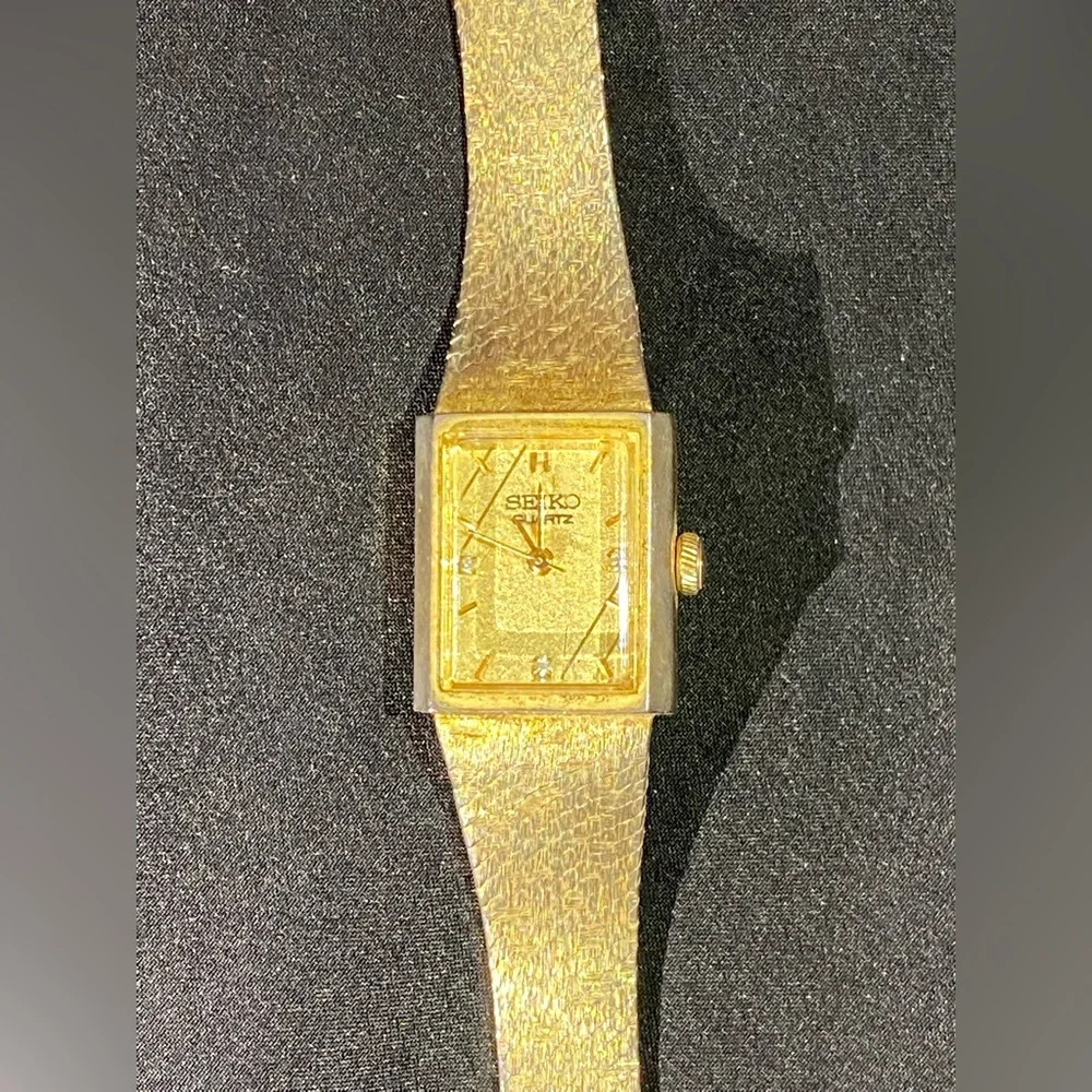 seiko ladies dress watches gold Seiko Women's Watch With Day Date Calendar – DeGrandpre Jewelers